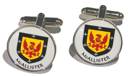 Family Crest Cufflinks Rnd